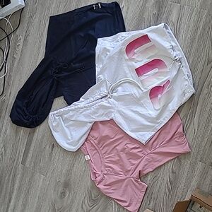 $25 for 5 quick dry sports t shirts tank top polyamid new Lululemon style hoodie